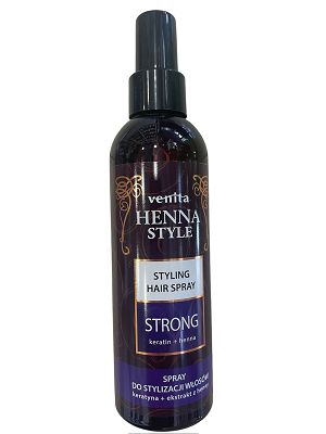 Bio Henna Style-Hair spray with a very strong hold