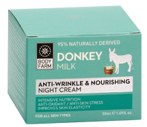 Body Farm - Anti-wrinkle and nourishing night cream with donkey milk