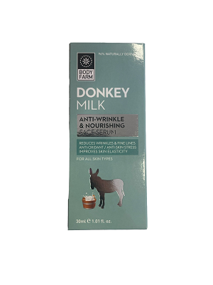 Body Farm - Αντιρυτιδικός και Θρεπτικός Ορός Προσώπου με Γάλα Γαϊδούρας / Body Farm - Anti-wrinkle and Nourishing Face Serum with Donkey Milk
