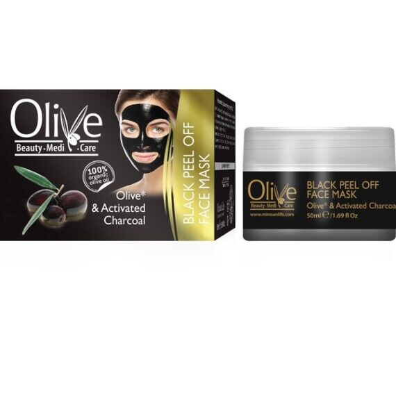 Minoan Life- Black Peel Off Face Mask with Olive & Activated Carbon