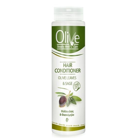 Olive - Μαλακτικό μαλλιών με φύλλα ελιάς & φασκόμηλο / Olive - Hair Conditioner with Olive Leaves & Sage