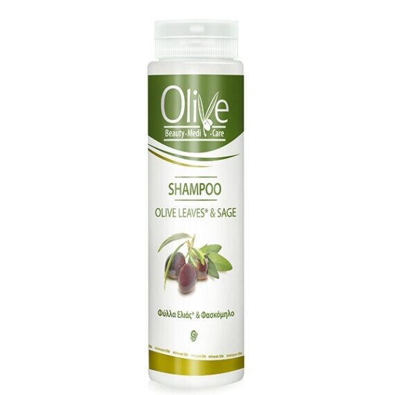 Olive - Σαμπουάν με Φύλλα Ελιάς και Φασκόμηλο / Olive - Shampoo with Olive Leaves and Sage
